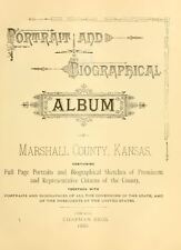 1889 MARSHALL County Kansas KS, History & Genealogy Ancestry Family Tree CD B02