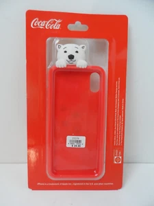 Funda Coca-Cola iPhone X/XS Roja Blanca Oso Polar - NUEVA - Imagen 1 de 3