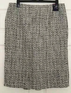 M&S Textured Pencil Midi Skirt with Metallised Fibres - 18 Petite - T598058S - Picture 1 of 8