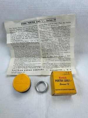 Vintage Kodak Camera Porta Lens 1+ Filter Series IV In Box with Case - Image 1 of 4