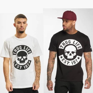 Thug Life B.Skull T-Shirt Herren Oberteil tee Totenkopf Baumwolle Rundhals Men - Picture 1 of 8