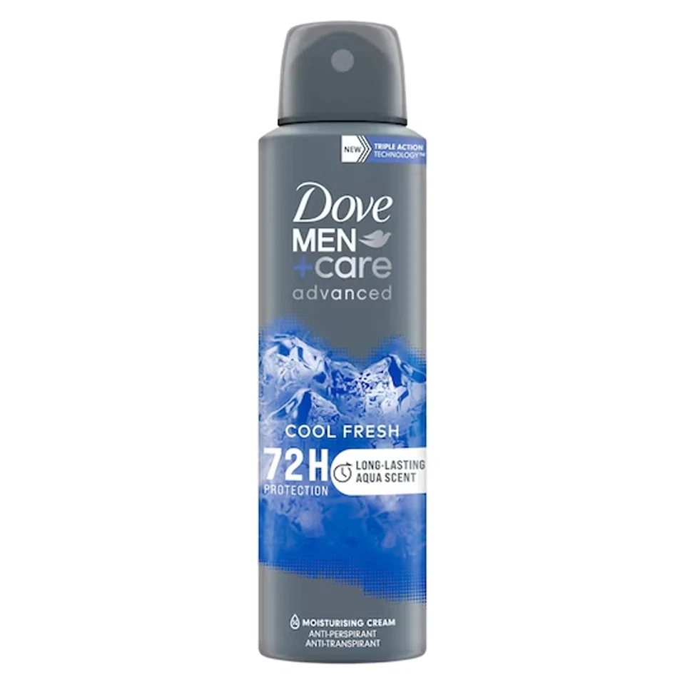 DOVE DEODORANTE INTIMO SPRAY MEN + CARE ADVANCED COOL FRESH 150ML - Immagine 1 di 1