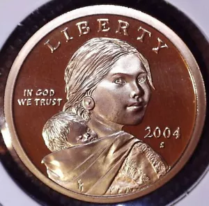 2004-S PP Sacagawea Dollar Native American Dollar Stempelglanz 1 $ - Bild 1 von 2