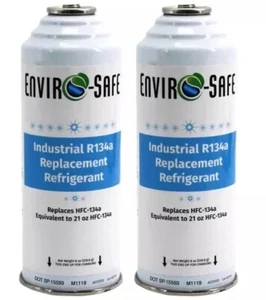 R 134a Refrigerant Replacement Cans- Coldest Refrigerant for Auto - 2 Pack - Picture 1 of 4