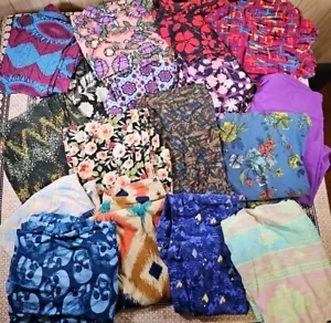 Lot of 17 Official LULAROE Leggings ASSORTED PATTERNS Exc. Cond. TALL & CURVY - Picture 1 of 18