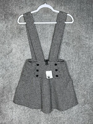 Vestido Forever 21 Tejido Falda Mujer Junior Talla Pequeña Negro Blanco Forrado Nuevo con Etiquetas Foto 1 de 4