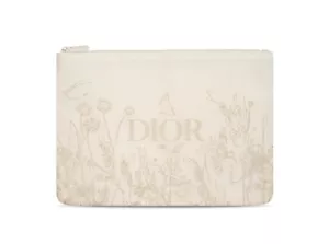 CHRISTIAN DIOR CREAM SOFT SPRING FLOWER 2024 CLUTCH BAG Limited Edition - Picture 1 of 5