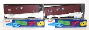 Roundhouse 2142 HO 50' Ext Braced Auto Box Car Kit CB&Q 45008 45016 2 Pack NIB - Picture 1 of 2