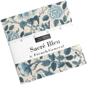 Sacre Bleu Charm Pack von French General 42 5 Zoll vorgeschnittener Stoff Quilt Quadrate - Bild 1 von 2