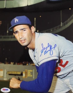 Sandy Koufax HOF LA Dodgers Signed 8x10 Photo Autographed PSA - Picture 1 of 4