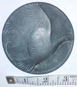 Bronze Art Medal Niels Holgersson Marianne Letterie Very Rare Dutch Penning 1985 - Picture 1 of 3