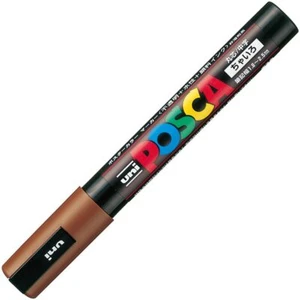 Uni Posca Brown Color Medium point Paint Marker Pen from Japan - Picture 1 of 5