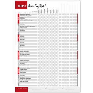 Haushaltsplaner Block Familie WG Aufgabenplaner Wochenplan Kinder Putzplan  - Bild 1 von 7