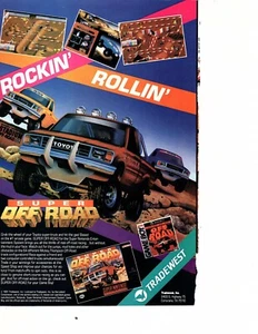 Super Off-Road Print Ad Game Poster Art Official SNES Nintendo Boy Toyota (hk - Picture 1 of 1
