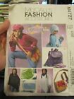 4727 McCalls SEWING Pattern UNCUT girls poncho purse backpack cd case hats