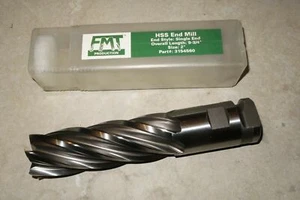 2 pcs FMT 2" Diameter x 9-3/4" OAL 6 Flutes HSS End Mill Milling Cutter KOREA - Picture 1 of 3