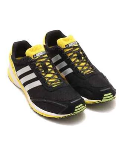 JP7635 adidas Adizero Adios OG Core Black Silver Metallic Yellow (Women's) - Picture 1 of 6