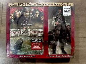 Disney Pirates Of The Caribbean 2 DVD Gift Set Captain Teague Action Figure NIB - Picture 1 of 6