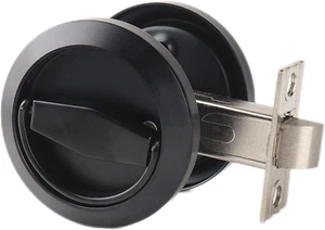 Stainless Steel 304 Black round Recessed Door Lock Hidden Recessed Install Cup - Picture 1 of 1