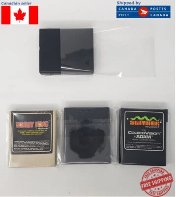 100 PCS ATARI 2600 COLECO VISION CARTRIDGE RESEALABLE PLASTIC BAG SLEEVES - Image 1 of 4