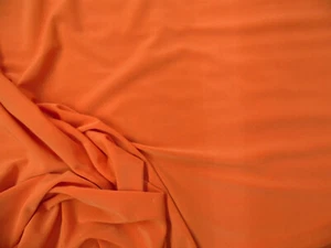 Fabric Light Weight Polyester Spandex 4 way Stretch Orange C404 - Picture 1 of 1