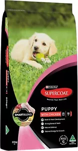 Supercoat Puppy 20kg Smartblend Dry Dog Food Chicken Purina Healthy Dog Natural - Picture 1 of 12