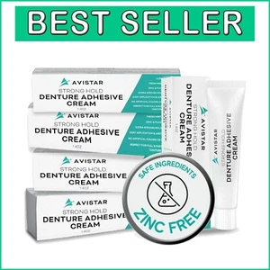 Comfort-Driven Denture Adhesive - 12 Hour Hold, Mint Cream, Easy Apply Nozzle - Picture 1 of 11
