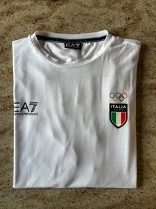 Maglia Bianca Italia team EA7 Armani Olimpiadi Parigi 2024 L Uomo mai indossata - Foto 1 di 4