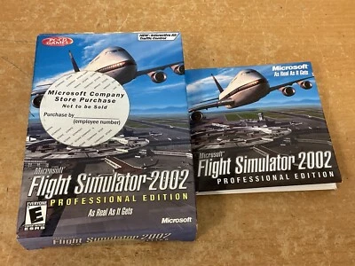 Microsoft Flight Simulator 2002 PC CD-ROM - Vintage Windows Game - Image 1 of 4