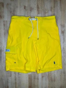 $ 75 Polo Ralph Lauren Bademode gelbe Flosse Badeshorts für Herren Medium MA5 - Bild 1 von 9