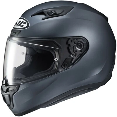 HJC i10 Motorcycle Helmet Semi Flat Anthracite LG Large Snell DOT i-10 Foto 1 de 4