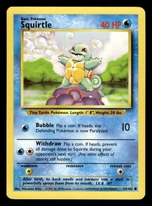 Squirtle 63/102 Common Starter Base Set Pokemon Card - 2 - Picture 1 of 2