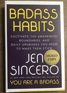 JEN SINCERO BADASS HABITS SIGNIERTES BUCH 2020 HC/DJ ERSTE AUSGABE NEU - Bild 1 von 5