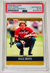 Hale Irwin Signed 1990 PRO SET #1 Card PSA Authentication - Picture 1 of 2