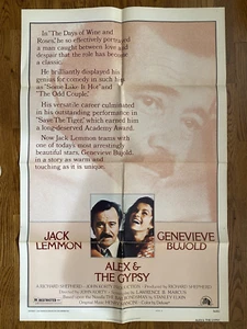 Alex & The Gypsy Original Theatrical Poster (1976) Jack Lemmon 27x 41 Folded - Picture 1 of 1