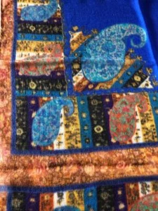 Neu ALL SEASON federleichter ETRO Kaschmir Schal, 67"x27", blau, türkis - Bild 1 von 17