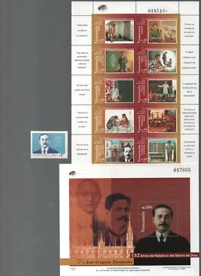 Venezuela: 1996; Scott 1544-1545+FDC of S.S., Dr Jose Gregorio, Blessed,  EBV577 - Image 1 of 2