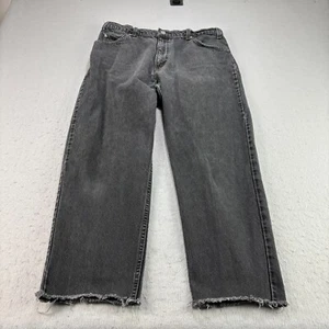 Vintage Levis Orange Tab Jeans Mens 36x30 (34x26) Black 550 Relaxed Tapered 90s - Picture 1 of 12