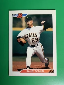 1992 Bowman Randy Tomlin #495 Pittsburgh Pirates - Picture 1 of 2