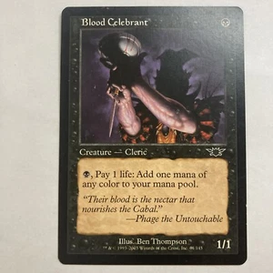 MTG Blood Celebrant Legions 61/145 Regular Common - Edge wear - See pics - Picture 1 of 3