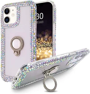 Fundas de teléfono con diamantes de imitación para iPhone 14 13 12 11 15 16 Pro Max XR X 8 7+ - Imagen 1 de 10