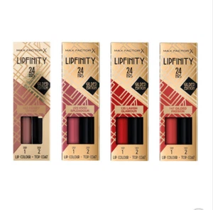 Max Factor Lipfinity 24 Hrs Gilded Edition 2 In 1 Rich Colour Stunning Shades - Picture 1 of 14