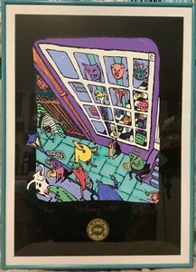 MATT RINARD Signed Bourbon Street French Quarter 1997 Mardi Gras Gallery Edition - Picture 1 of 7