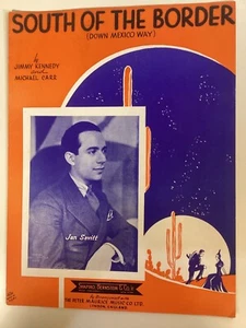South of the Border Kennedy & Carr 1939 Sheet Music Piano/Vocal/Guitar Free Ship - Picture 1 of 11