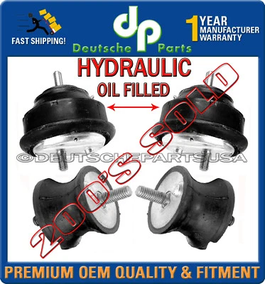 Soportes de montaje de transmisión de motor HYDRO para BMW E36 318ti 318iS 318i SET 4 Foto 1 de 3