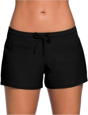 Damen Shorts Sport Schnell Trocknend Kurze Badehose mit Innenfutter 7166 - Bild 1 von 4