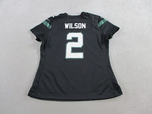 New York Jets Jersey Womens Large Black Green Nike Zach Wilson #2 On Field Shirt - Picture 1 of 11