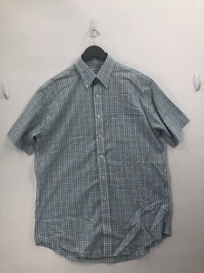 Brooks Brothers Shirt Erwachsene mittelblau grün kurzärmelig Freizeit Herren - Bild 1 von 10