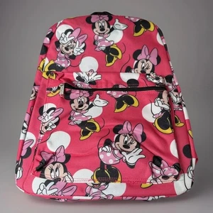 Minnie Mouse 15" Girls Childrens Kids Disney Backpack Book Bag School - Picture 1 of 9