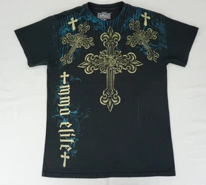 MMA Elite crosses double sided black shirt tagged medium - Picture 1 of 16